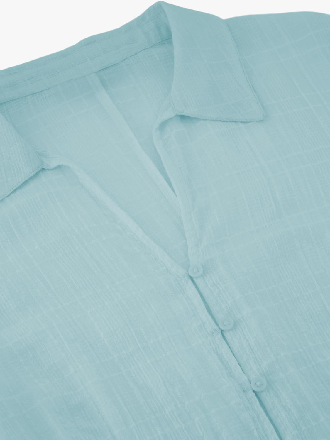 Camisa Texture - Light Blue