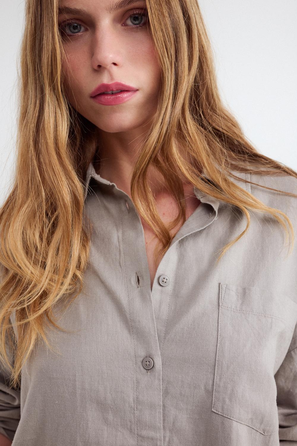 Camisa Relaxed Rustic - Deep Taupe