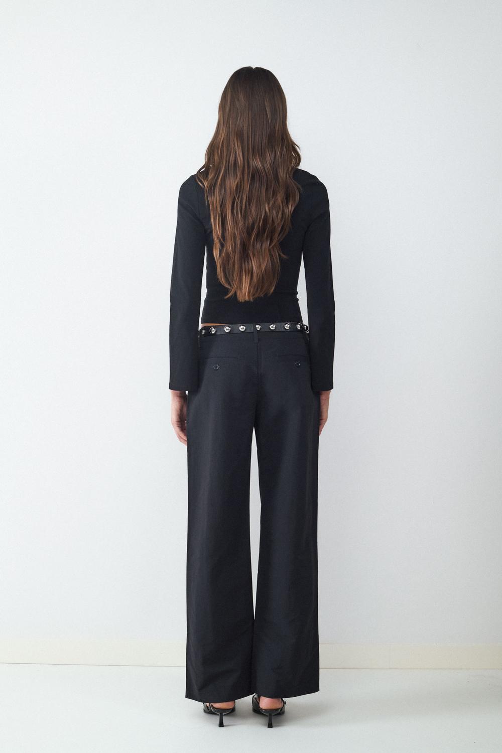 Pantalón Wide Leg Technical - Black