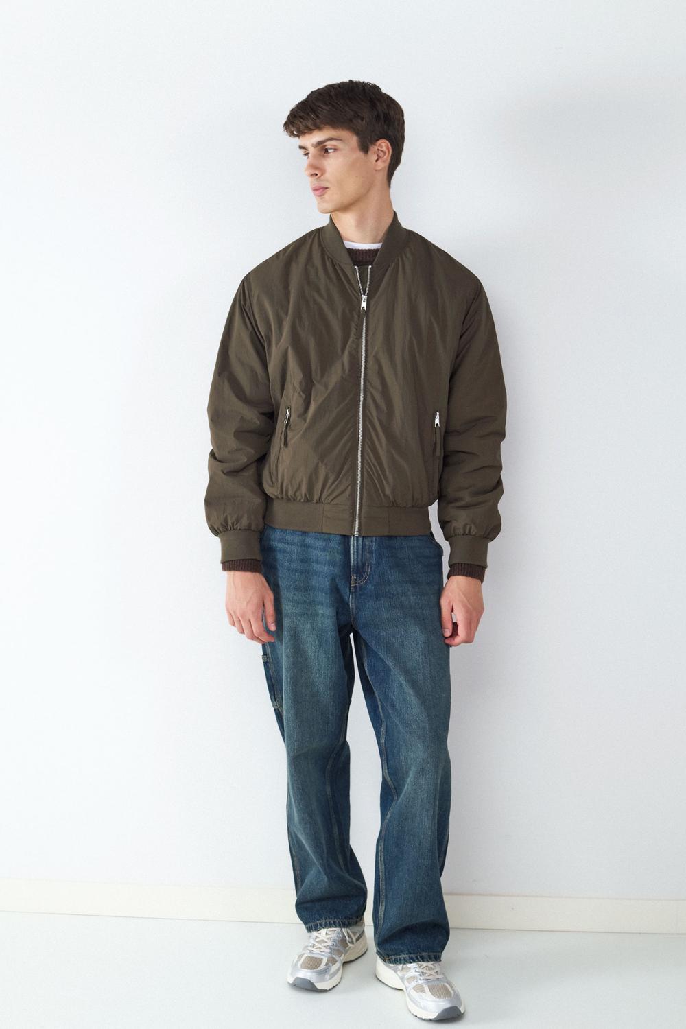 Campera Bomber Puffed - Burgundy