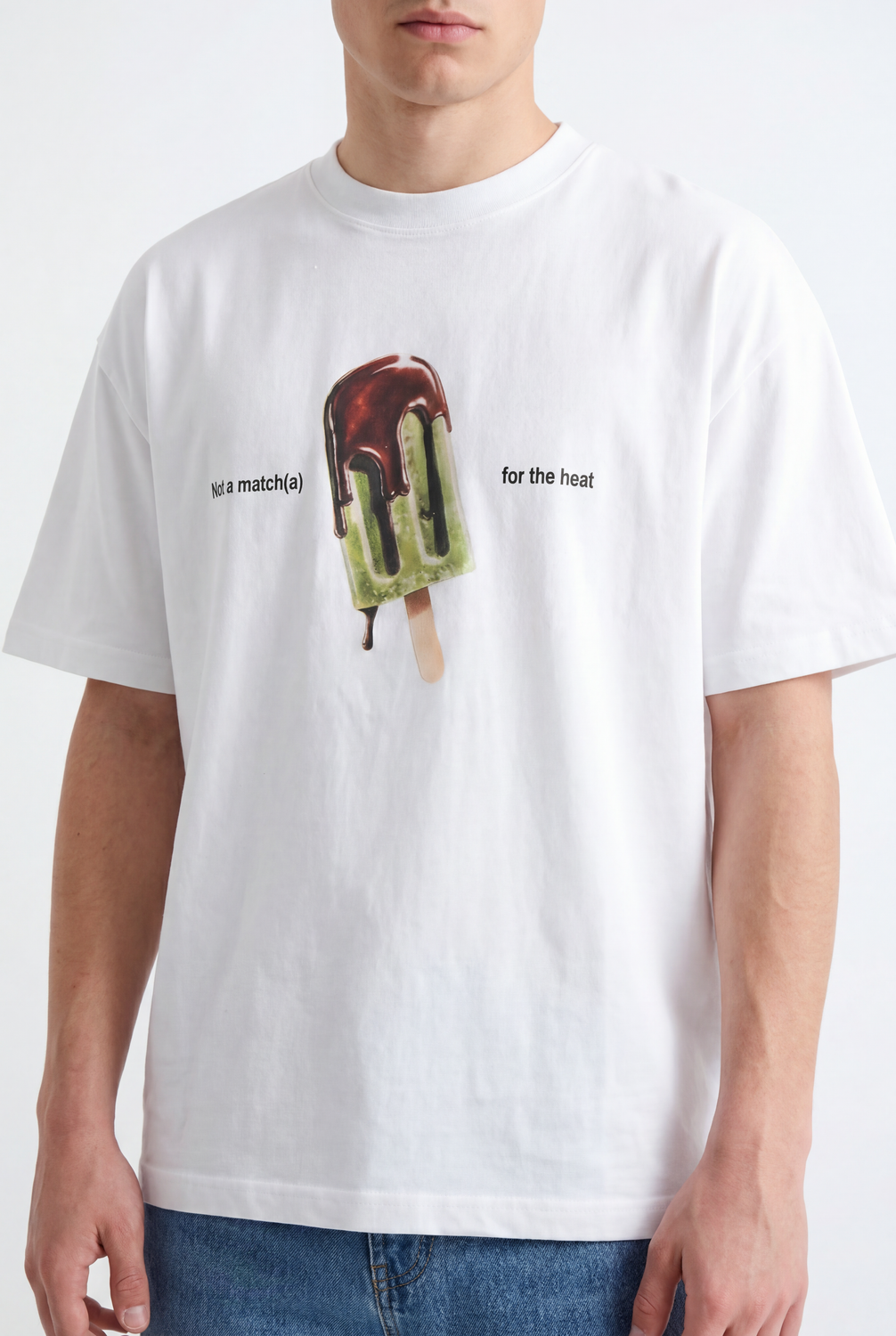 Remera Boxy Ice Cream - White