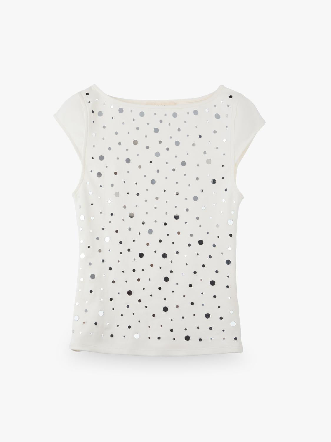 Top Slim Mirror Details - White