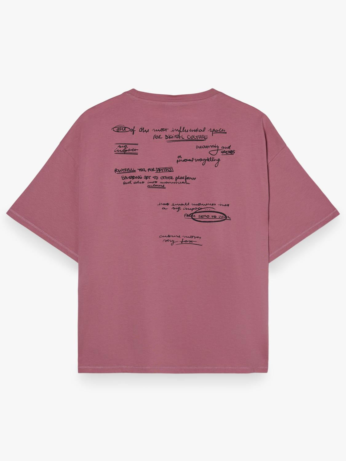 Remera Boxy Sketchy - Light Pink