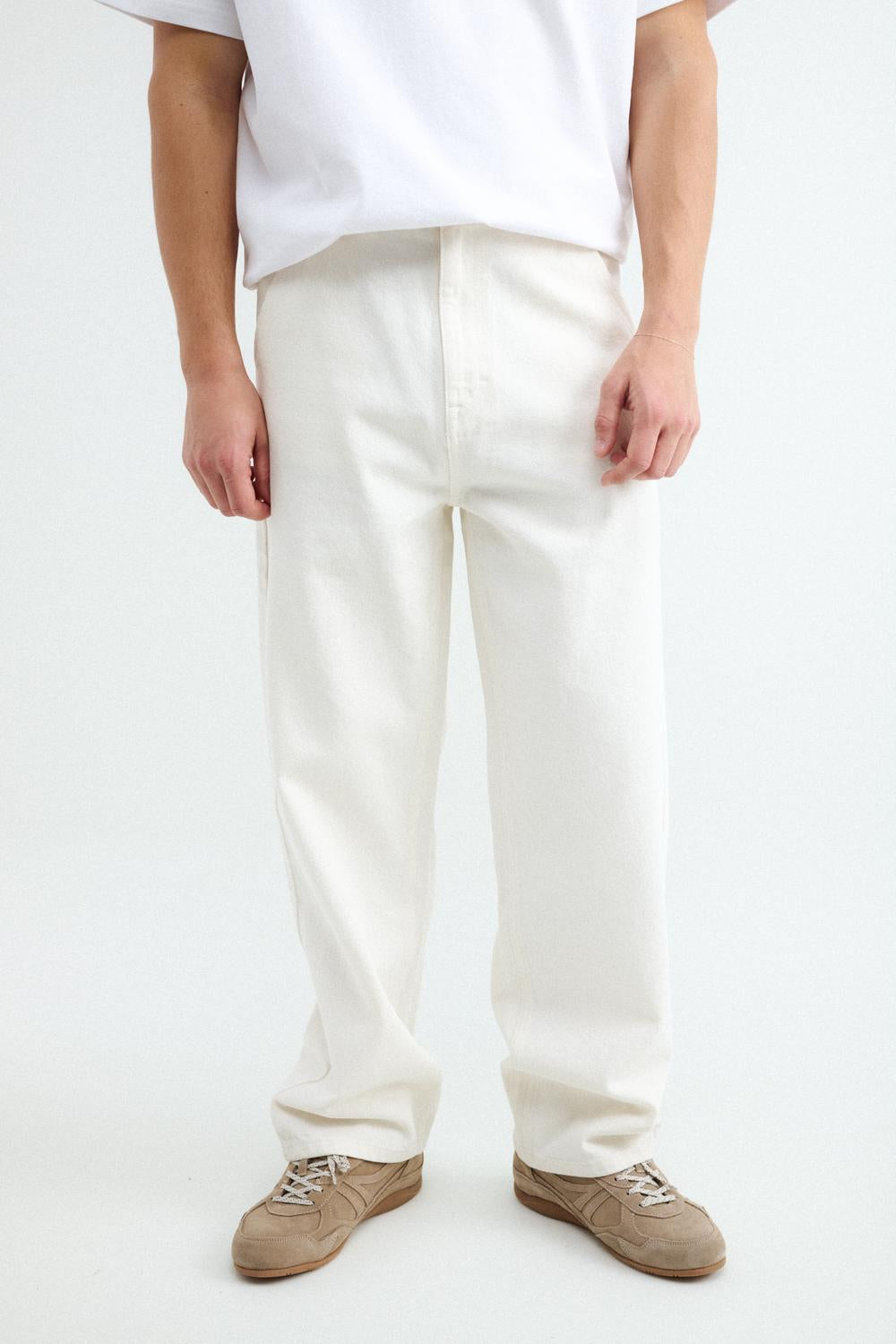 Pantalón TWILL SKATER FIT ALBERTO - White