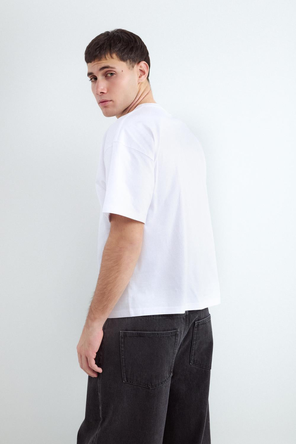 Remera Relaxed Fit Print Fruits - White