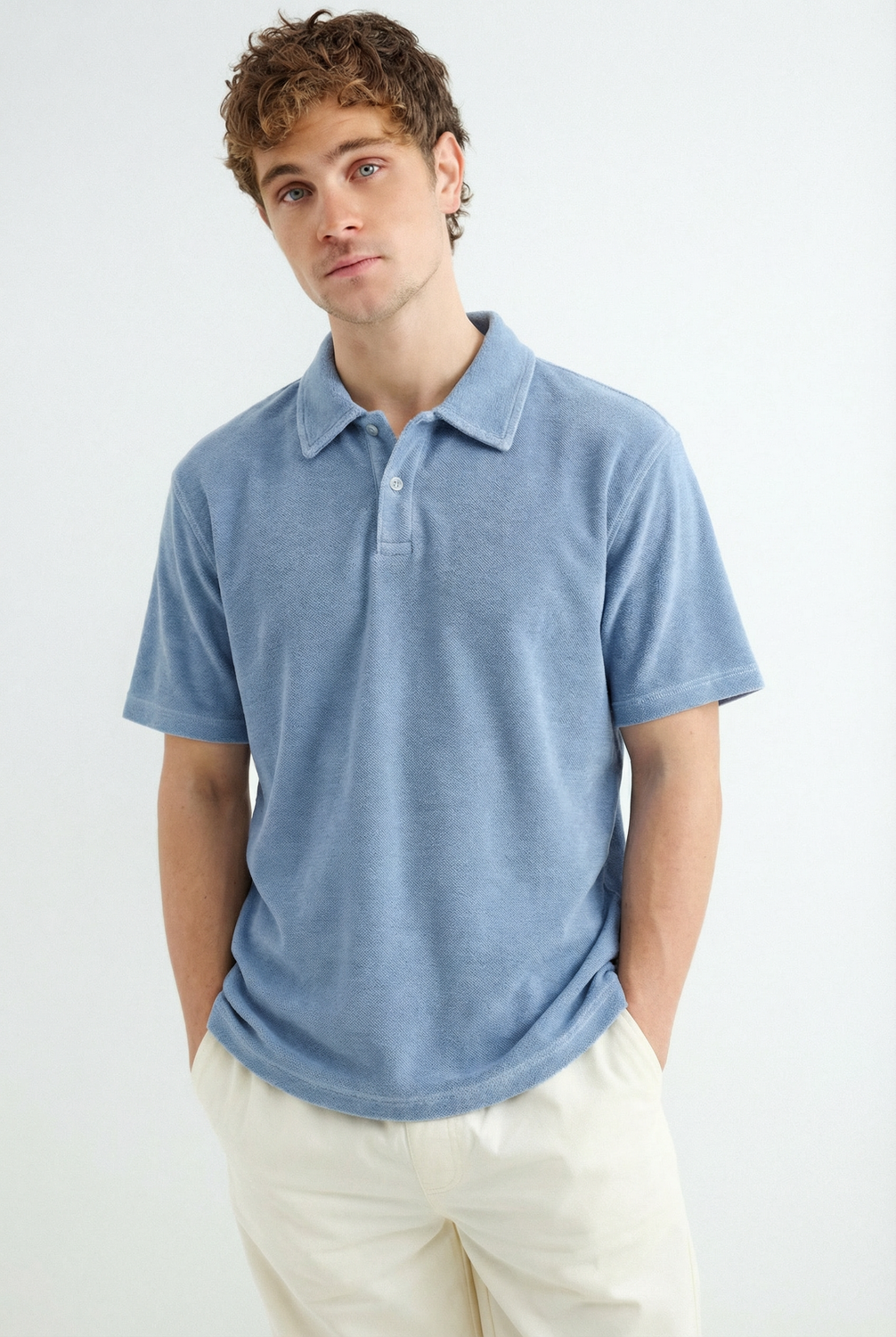 Camisa Regular Fit Basic - Light Blue