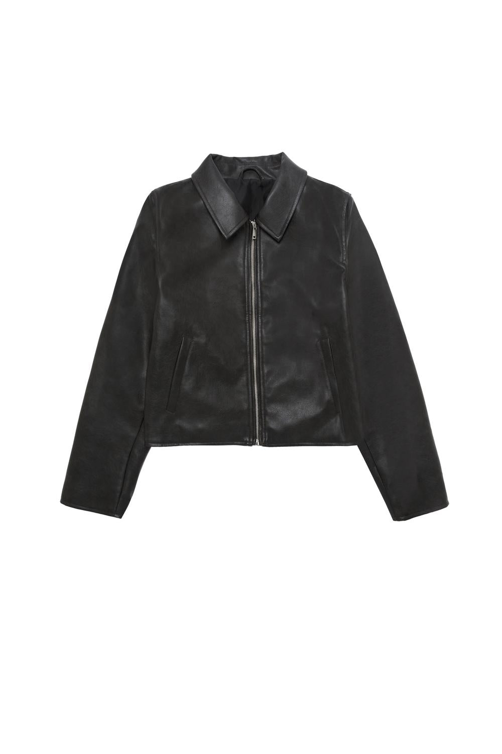 Campera Washed PU - Black