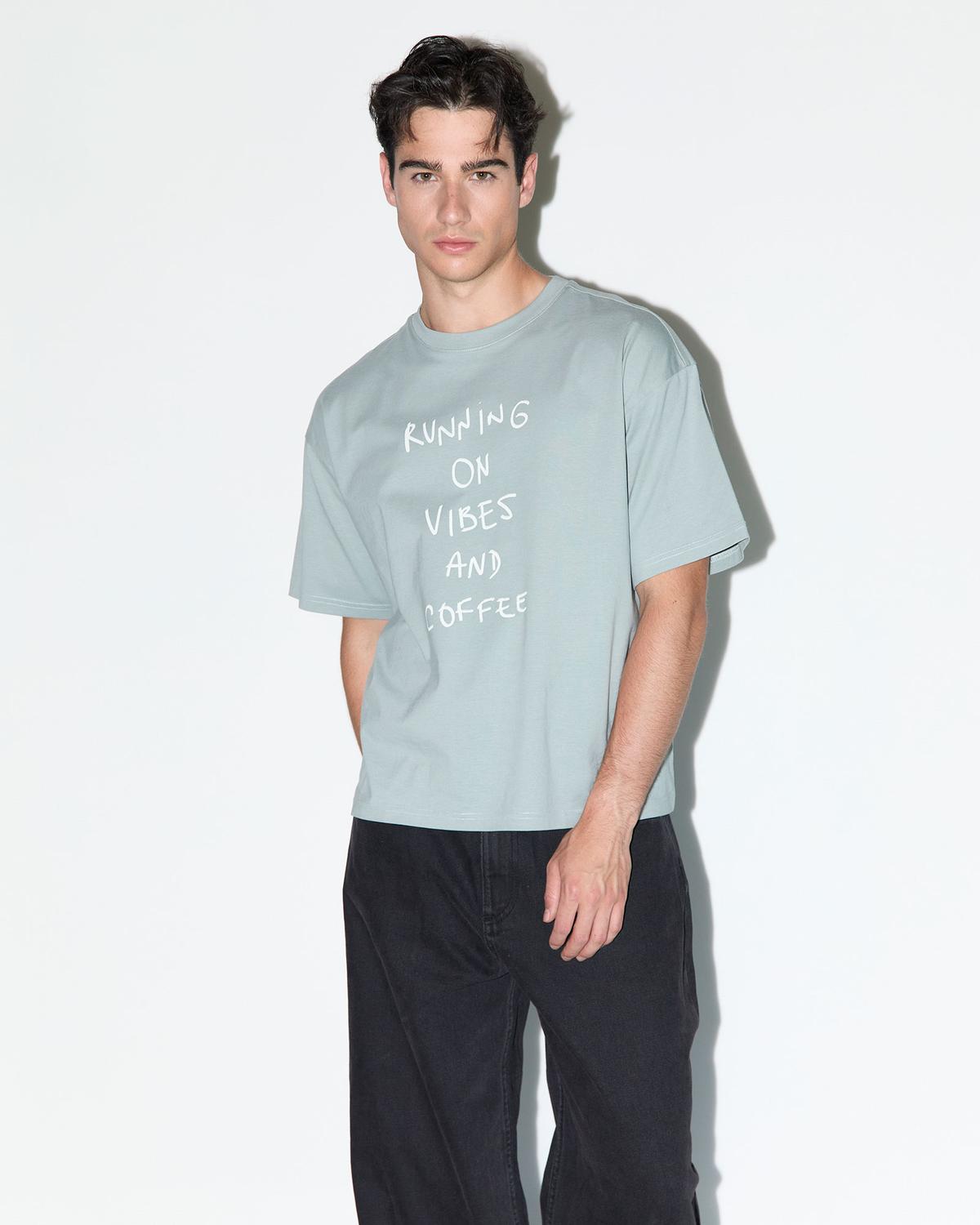 Remera Boxy Crayon Text - Wrought Iron