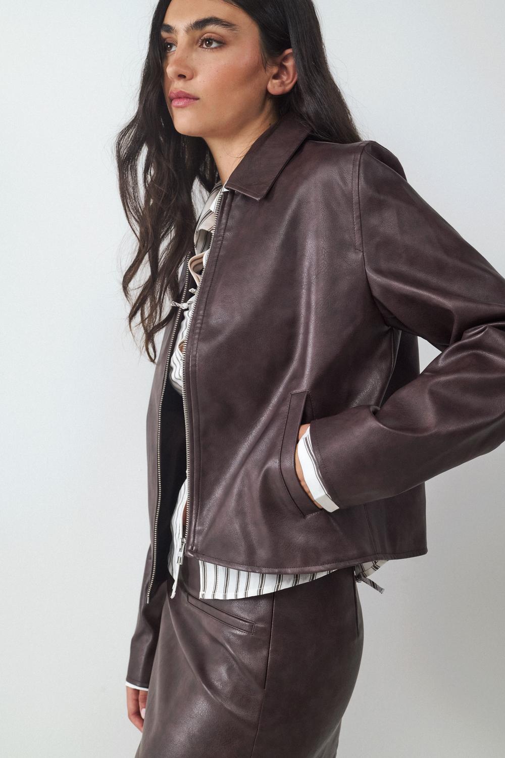Campera Washed PU - Chocolate Lab