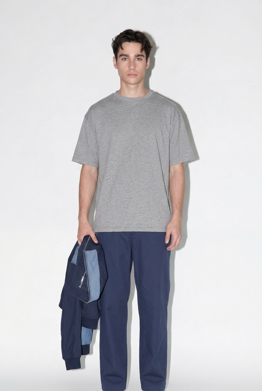 Remera Relaxed - Grey Melange