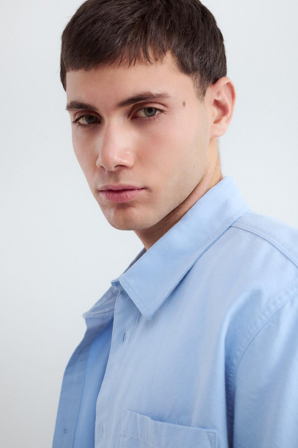 Camisa Relaxed Fit Oxford - Light Blue