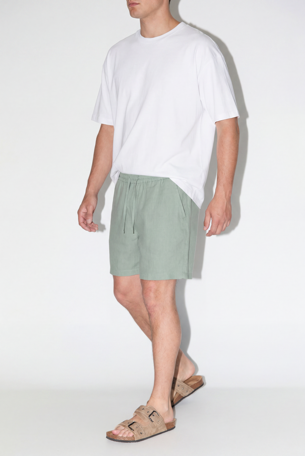 Bermuda JOGGER LIGHT COTTON - Forest Green