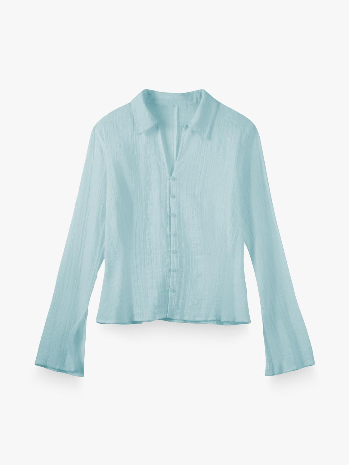 Camisa Texture - Light Blue