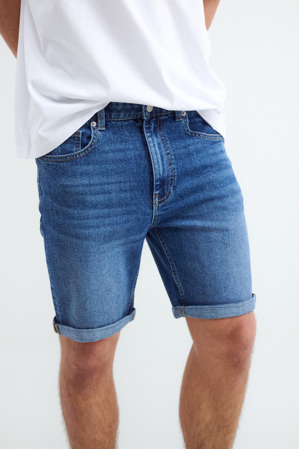 Bermuda de Jean SLIM FIT JUAN - Medium Blue Denim