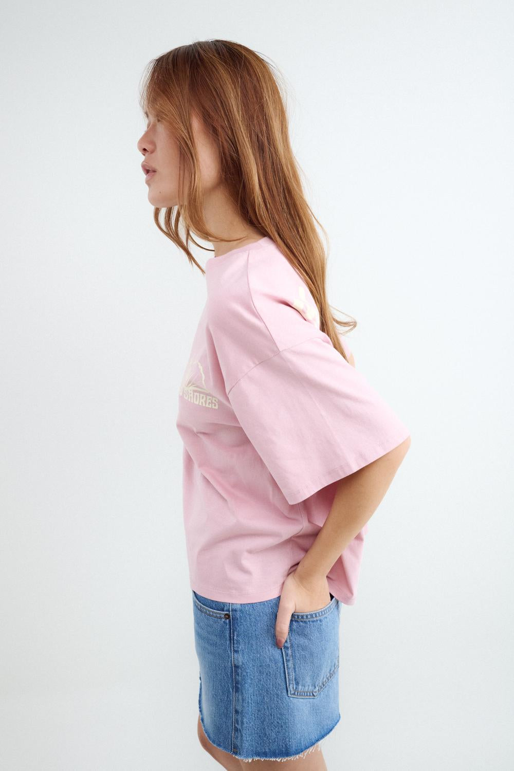 Remera Boxy Starfish - Pink Power