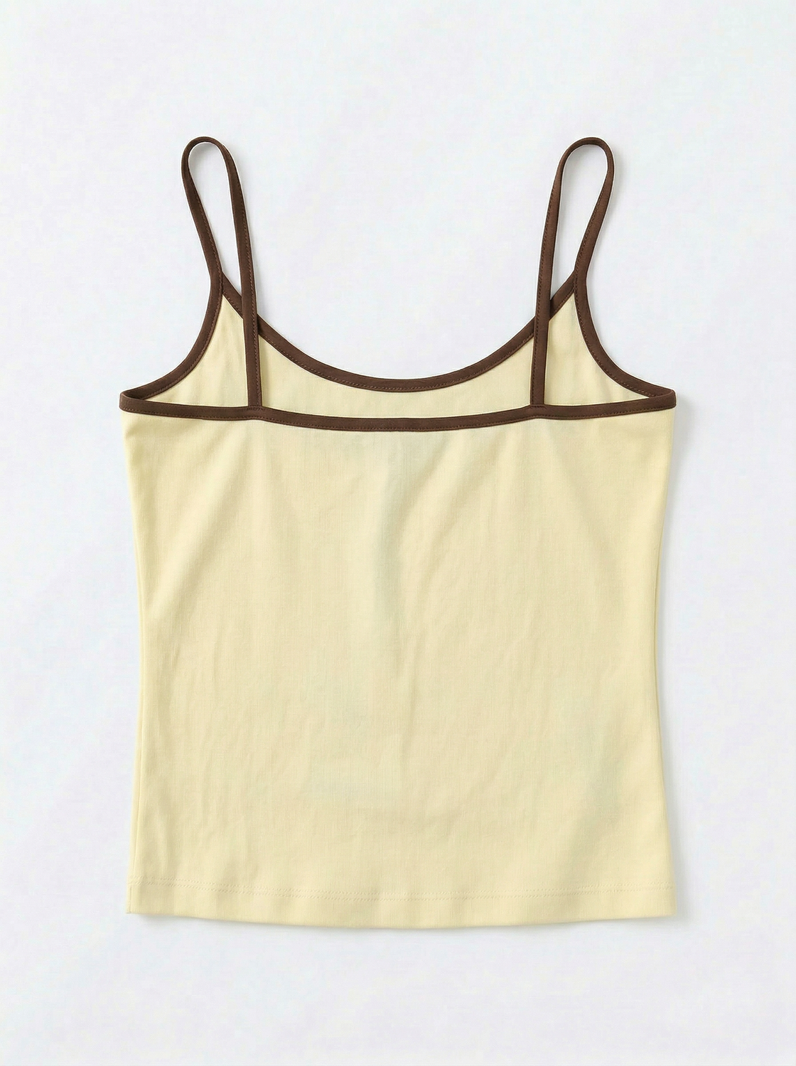 Top Slim Thin Straps Tank - Blazing Yellow