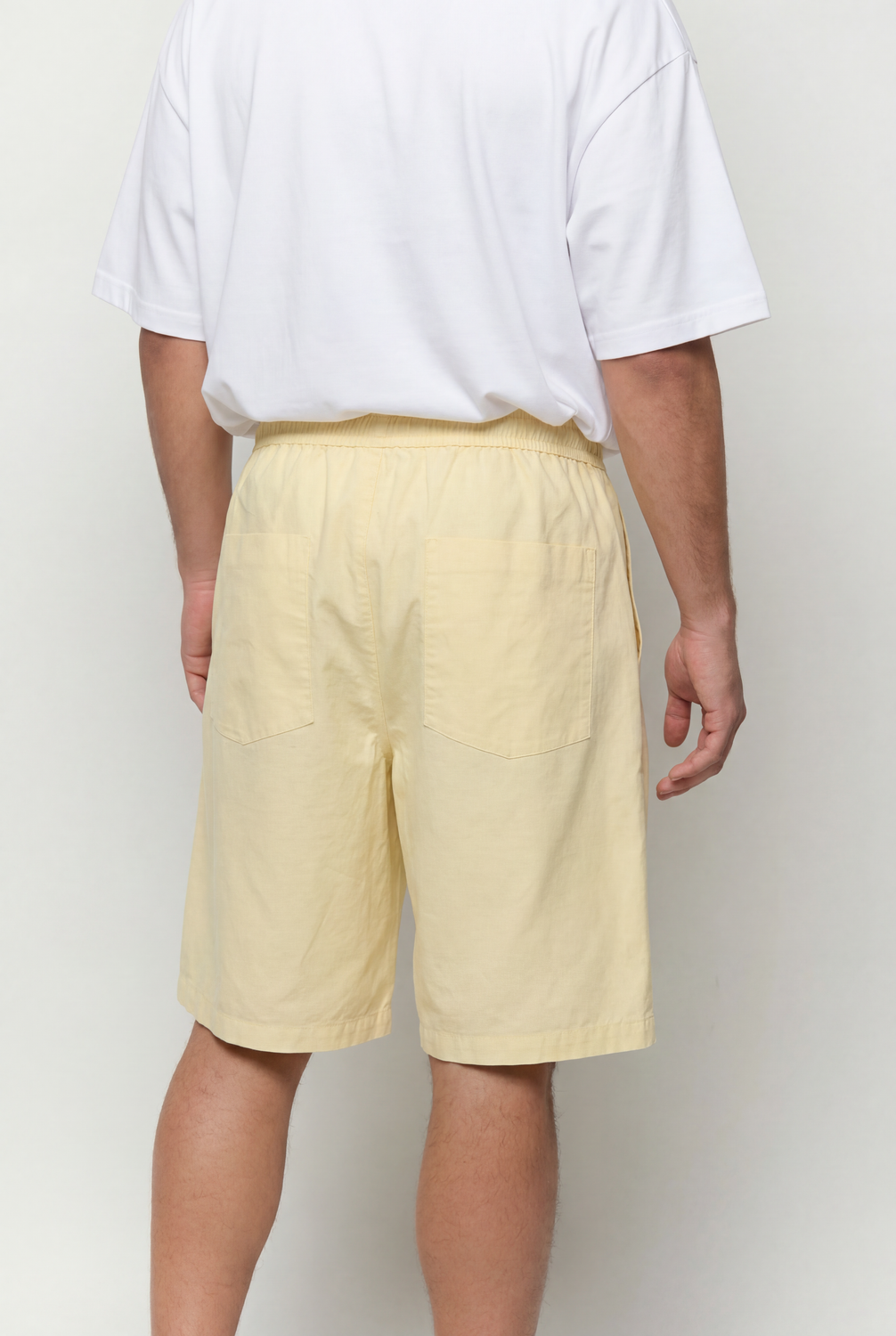 Short Regular Fit Pleats Volume - Blazing Yellow