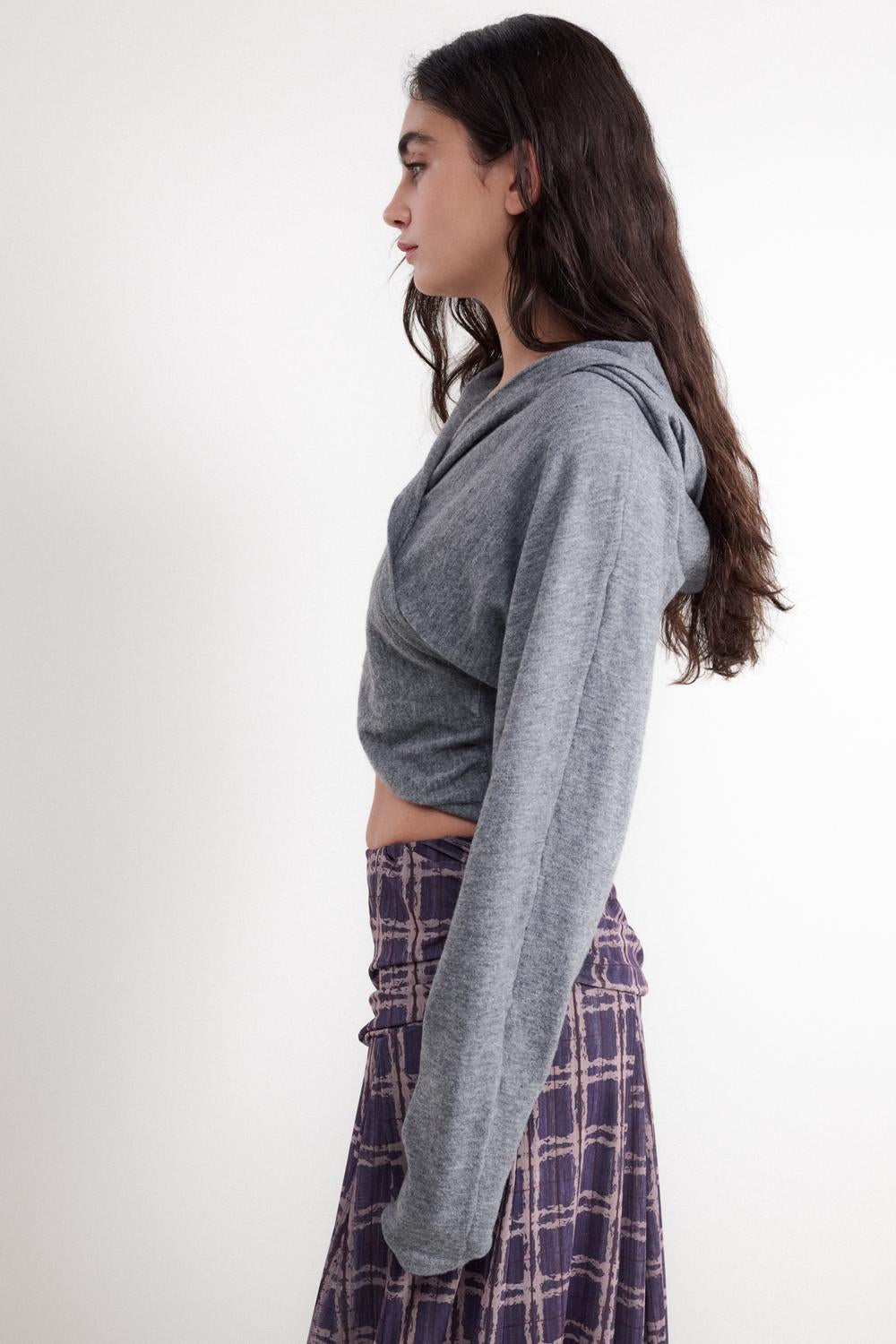 Cardigan - Grey Melange