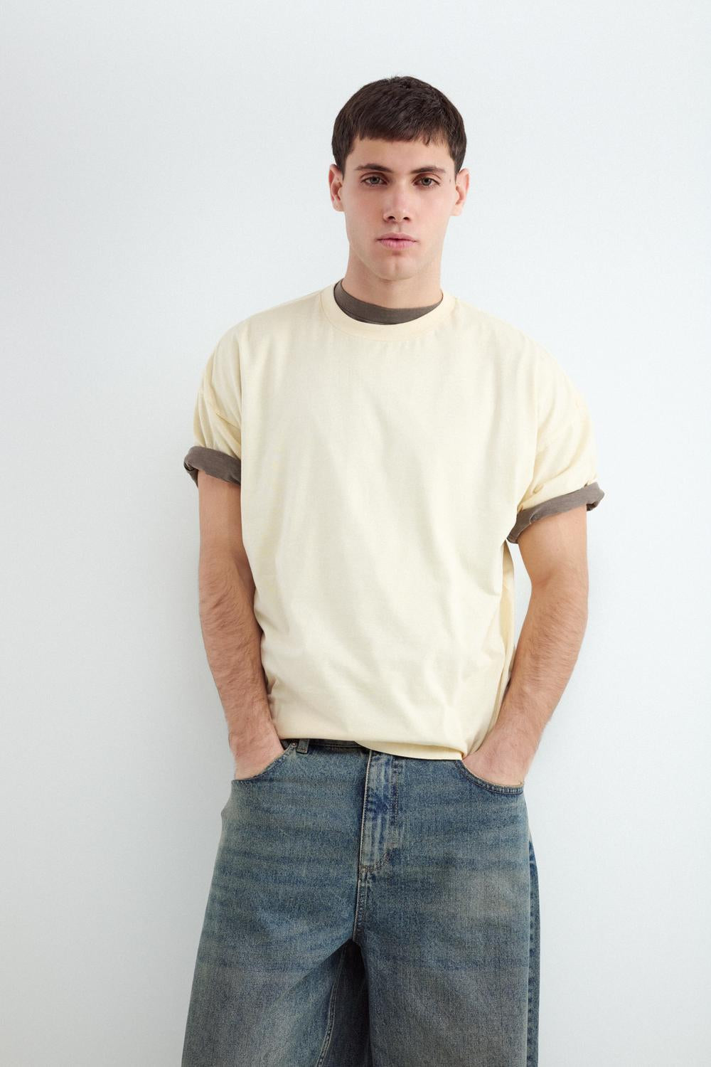 Remera Boxy Washed - Blazing Yellow
