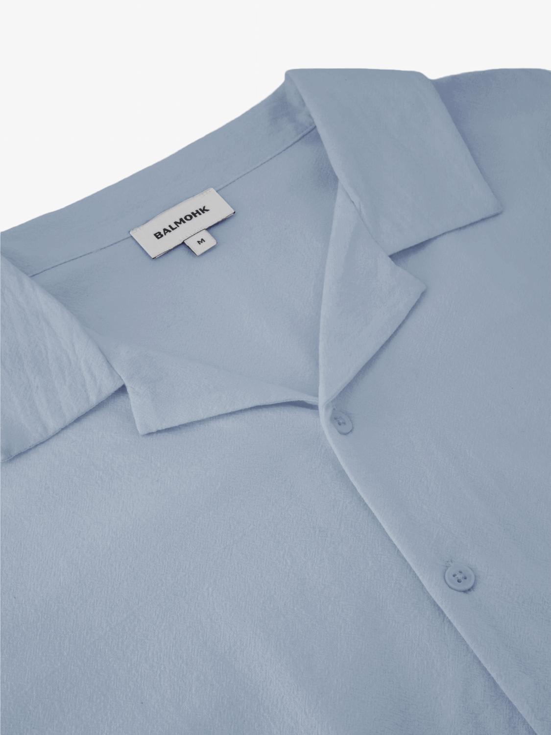 Camisa Relaxed Fit Fluid - Light Blue