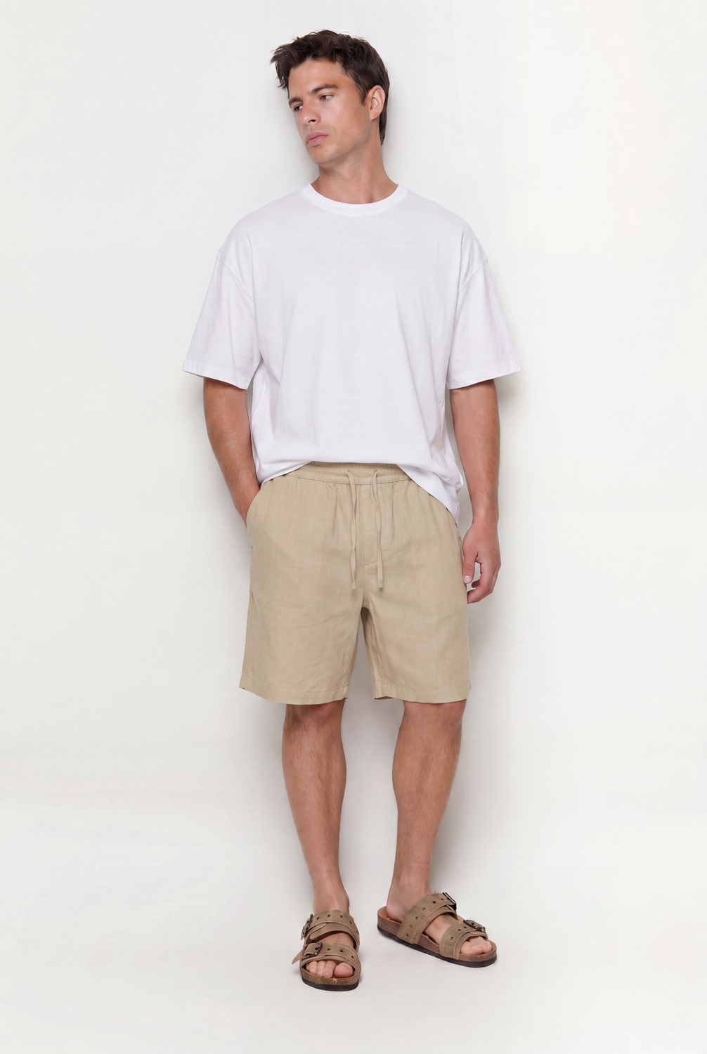 Bermuda JOGGER LIGHT COTTON - Beige