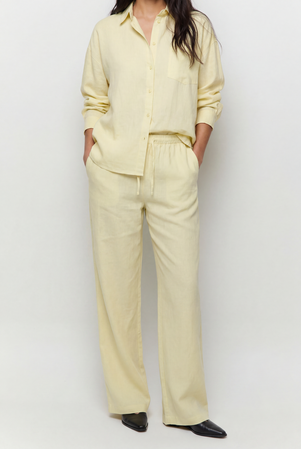 Pantalón Wide Leg Rustic Jogger - Blazing Yellow