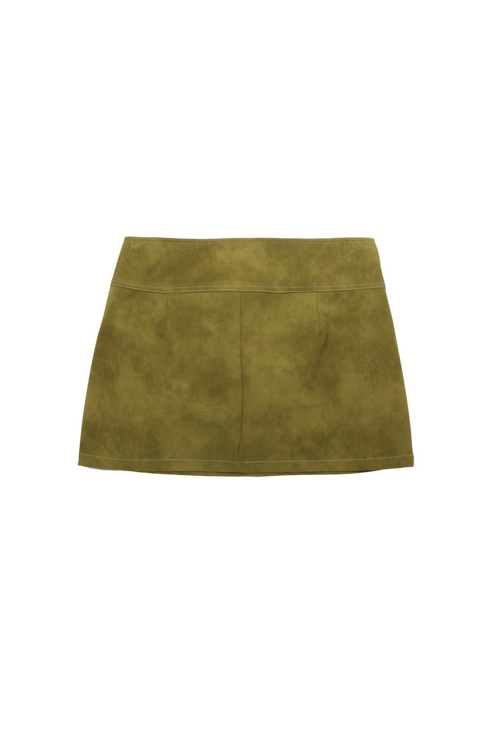 Pollera Mini PU Faded - Green Essence