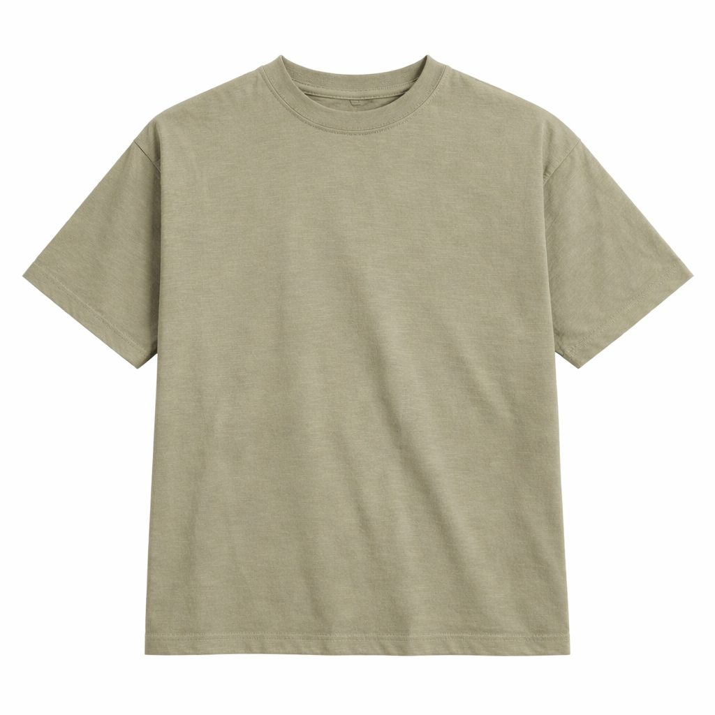 Remera Boxy Washed - Classic Green
