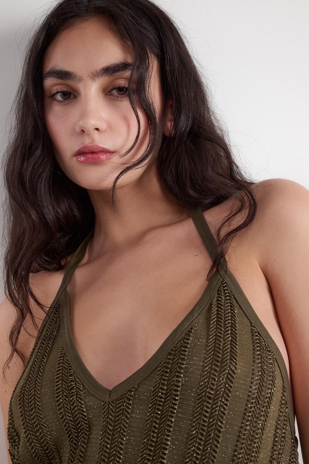 Top Slim Straps Kakhi - Khaki
