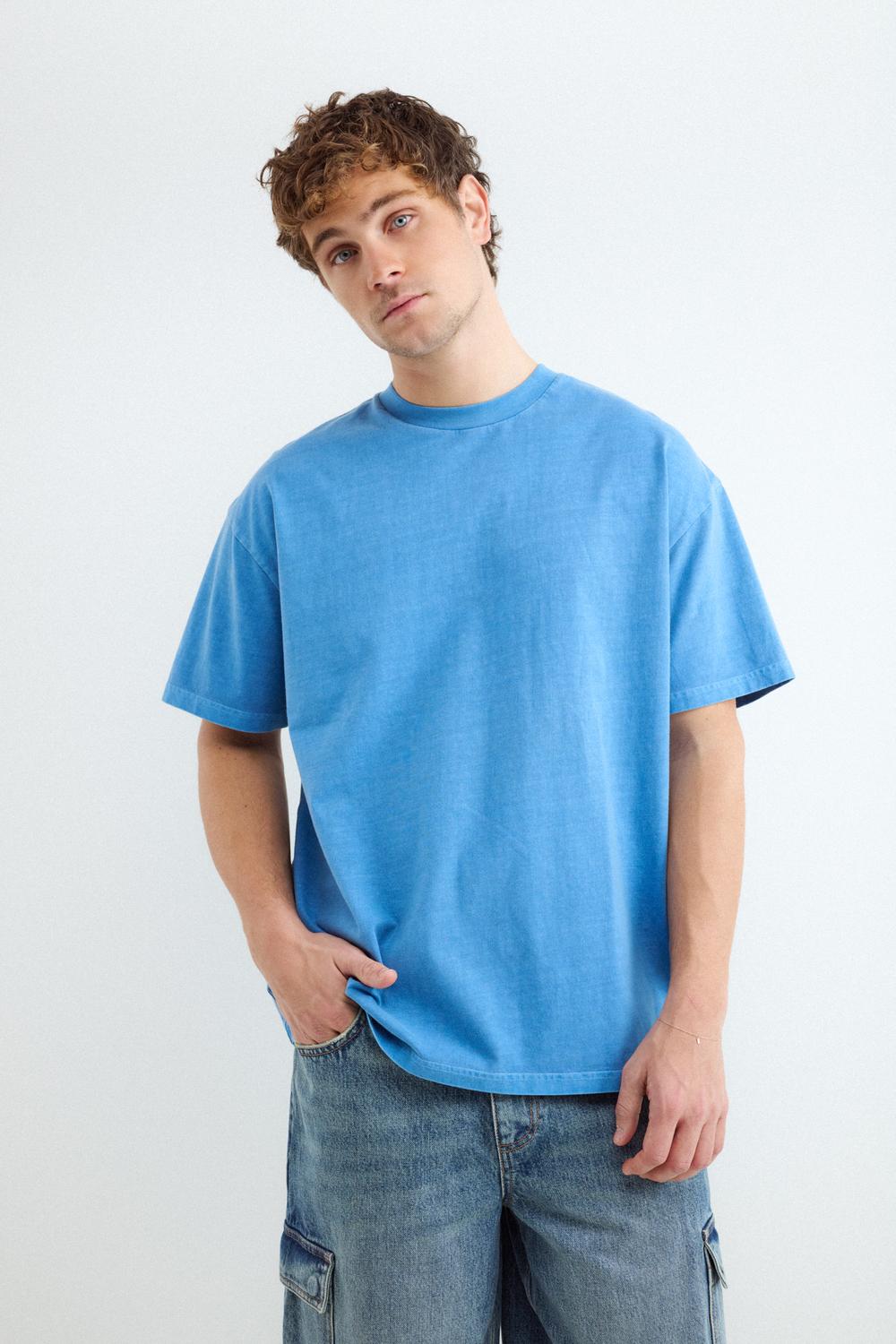 Remera Relaxed Washed - Classic Blue