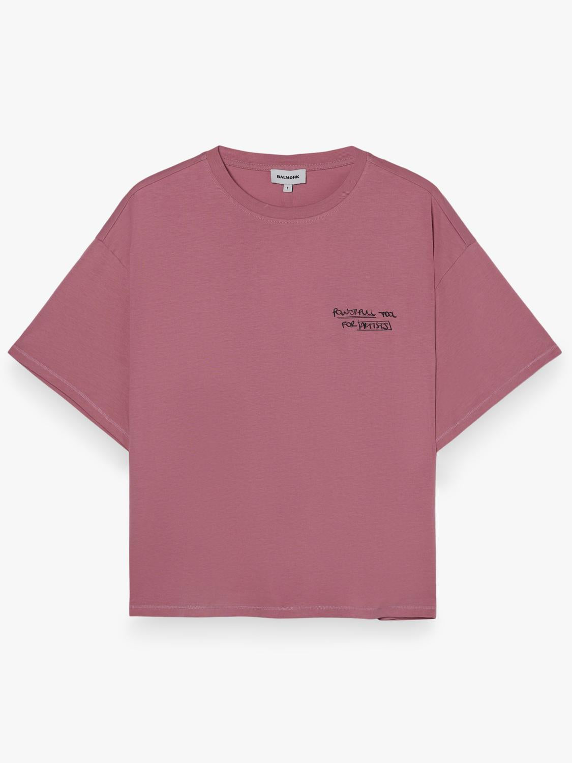 Remera Boxy Sketchy - Light Pink