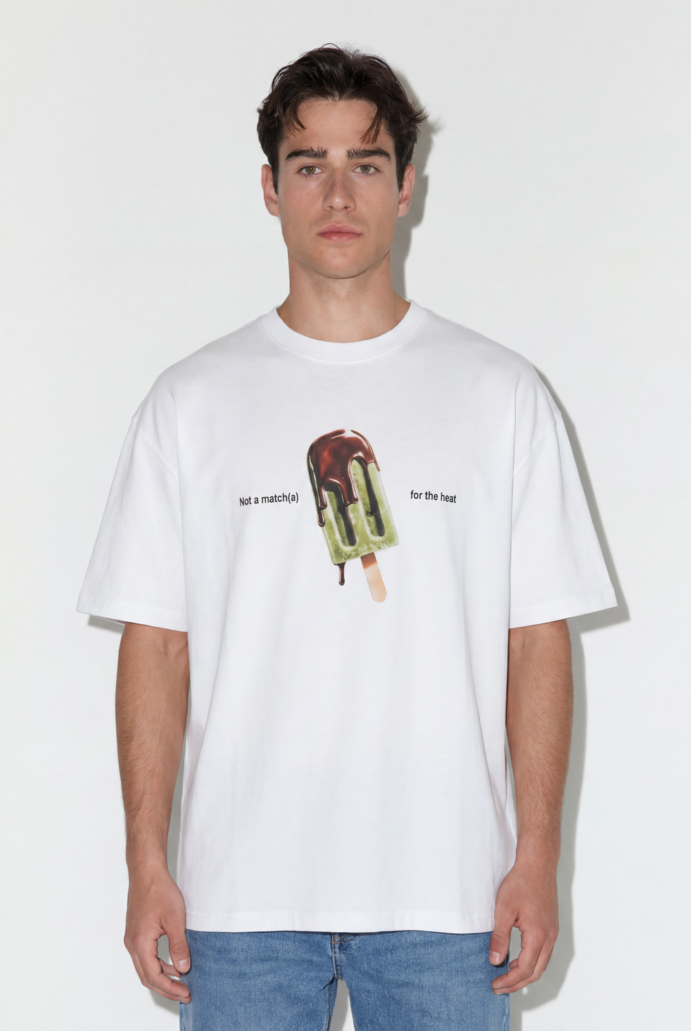 Remera Boxy Ice Cream - White