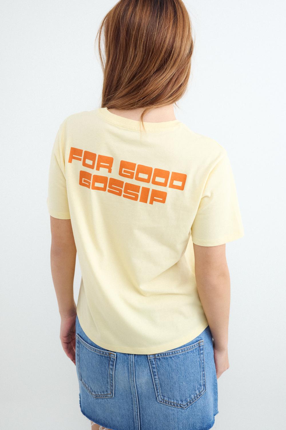 Remera Regular For Good Gossip - Blazing Yellow