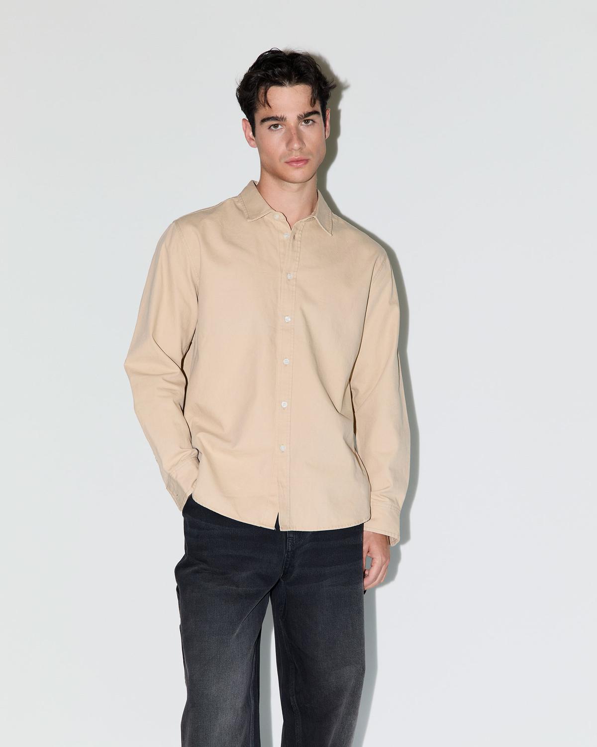 Camisa Regular Fit Heavy Cotton - Safari