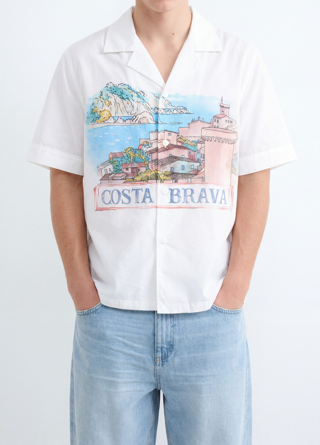 Camisa Regular Fit Costa Brava - Off. White Melange