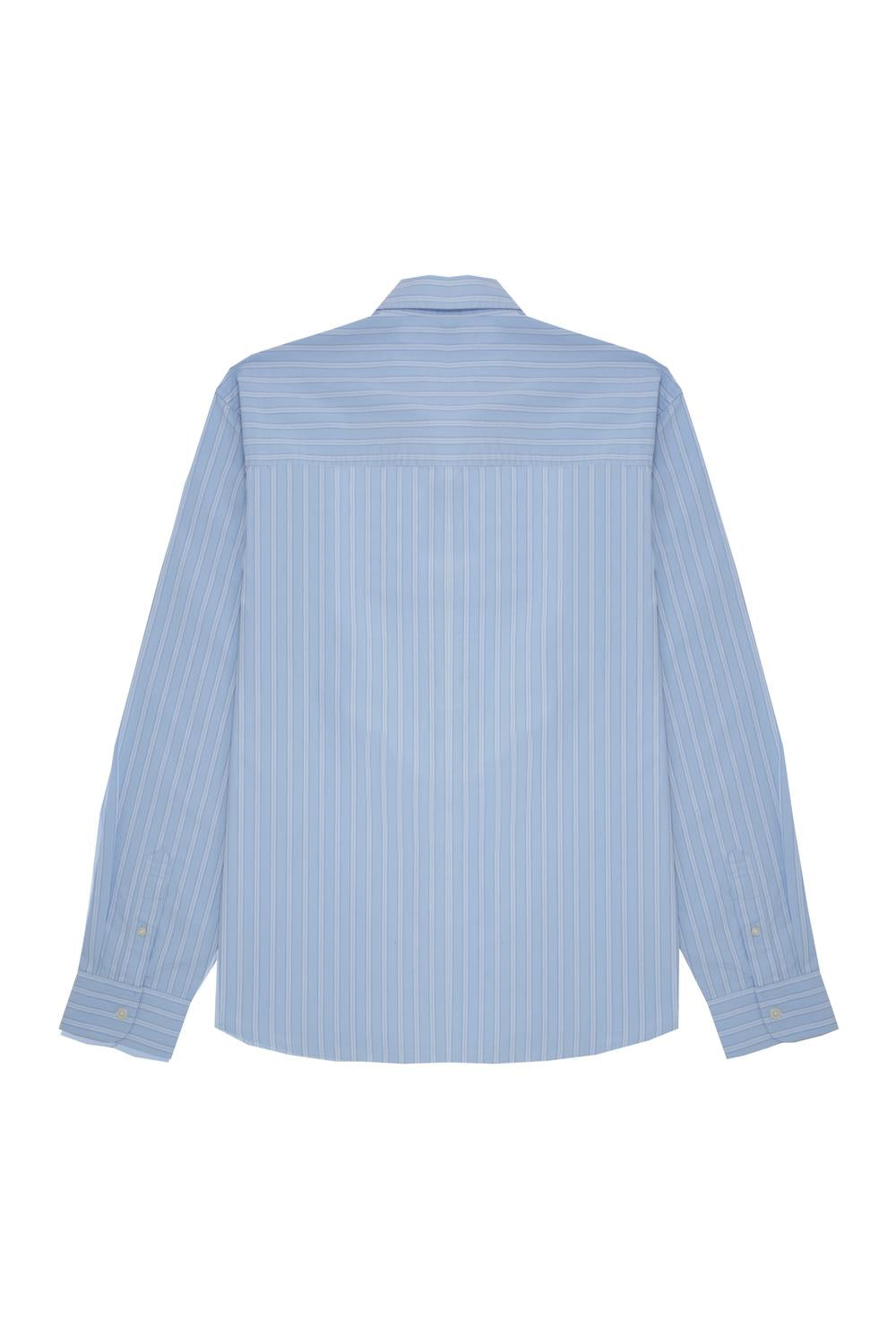Camisa Oversize Stripes Retiro - Light Blue