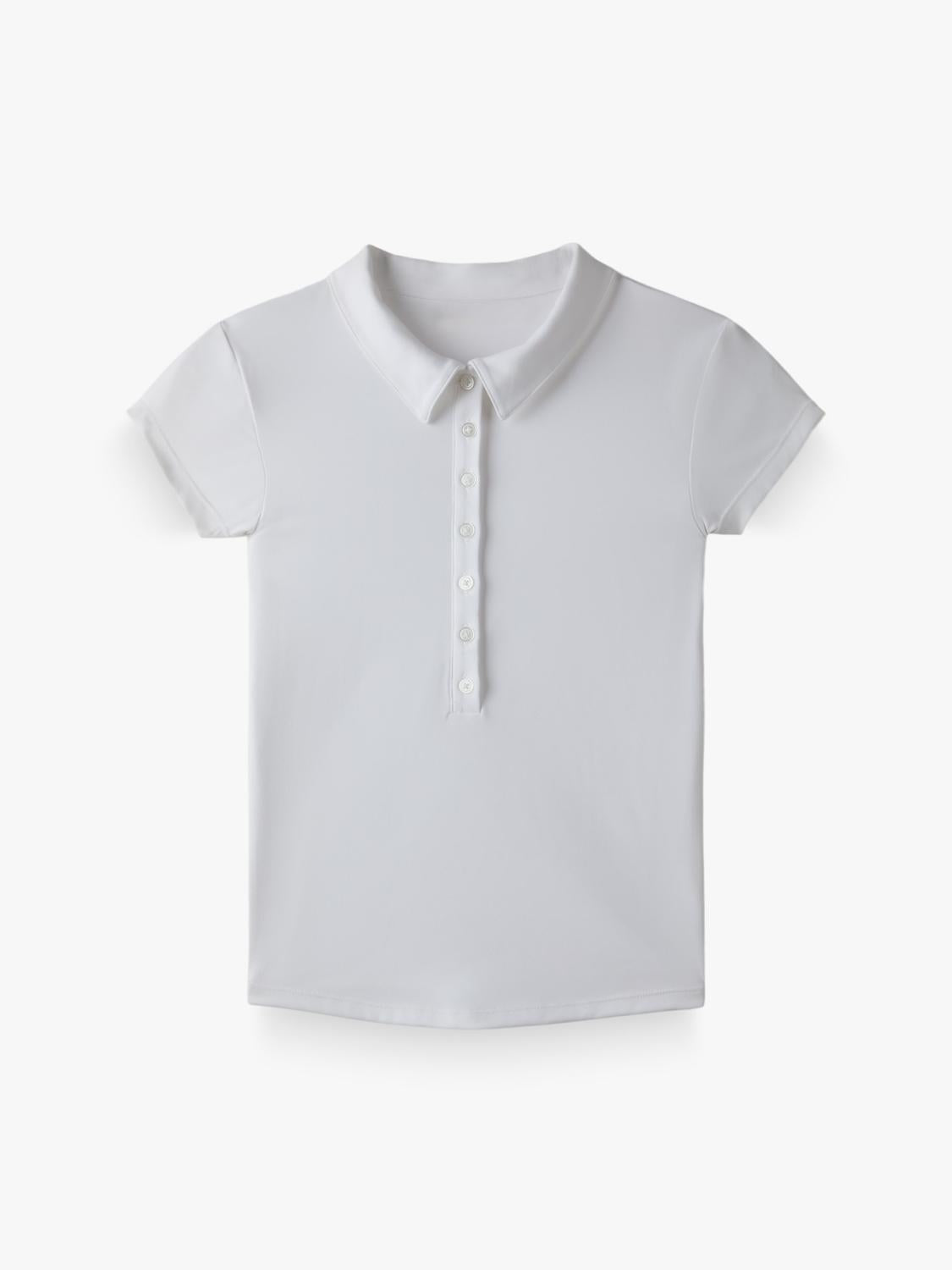 Remera Polo Circular - White
