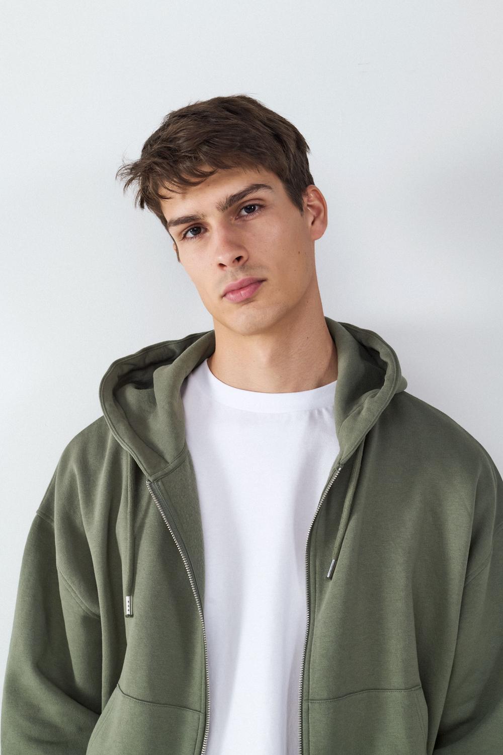 Buzo Regular Fit Zip Up - Mulled Basil