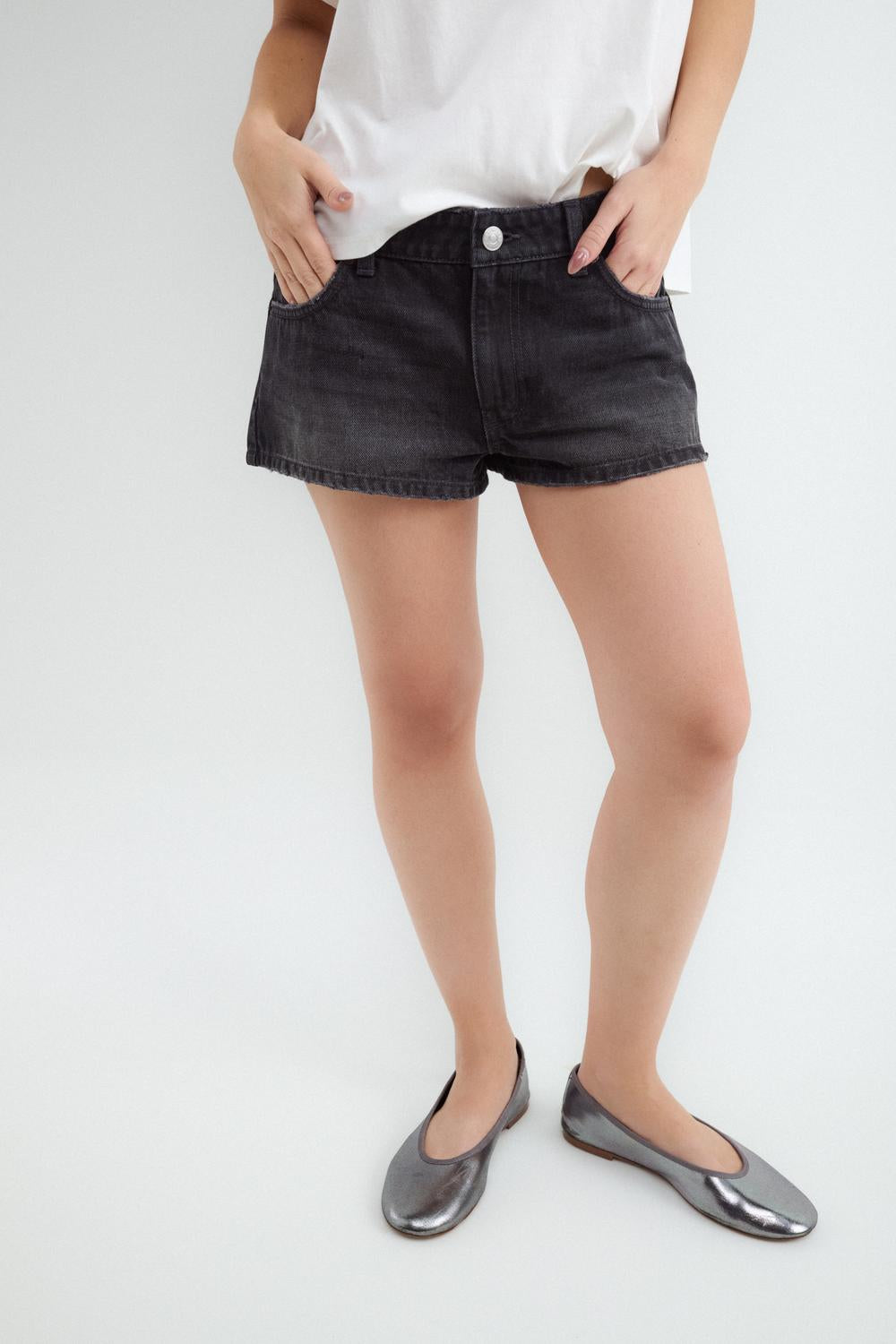 Bermuda de Jean BASIC - Black Denim