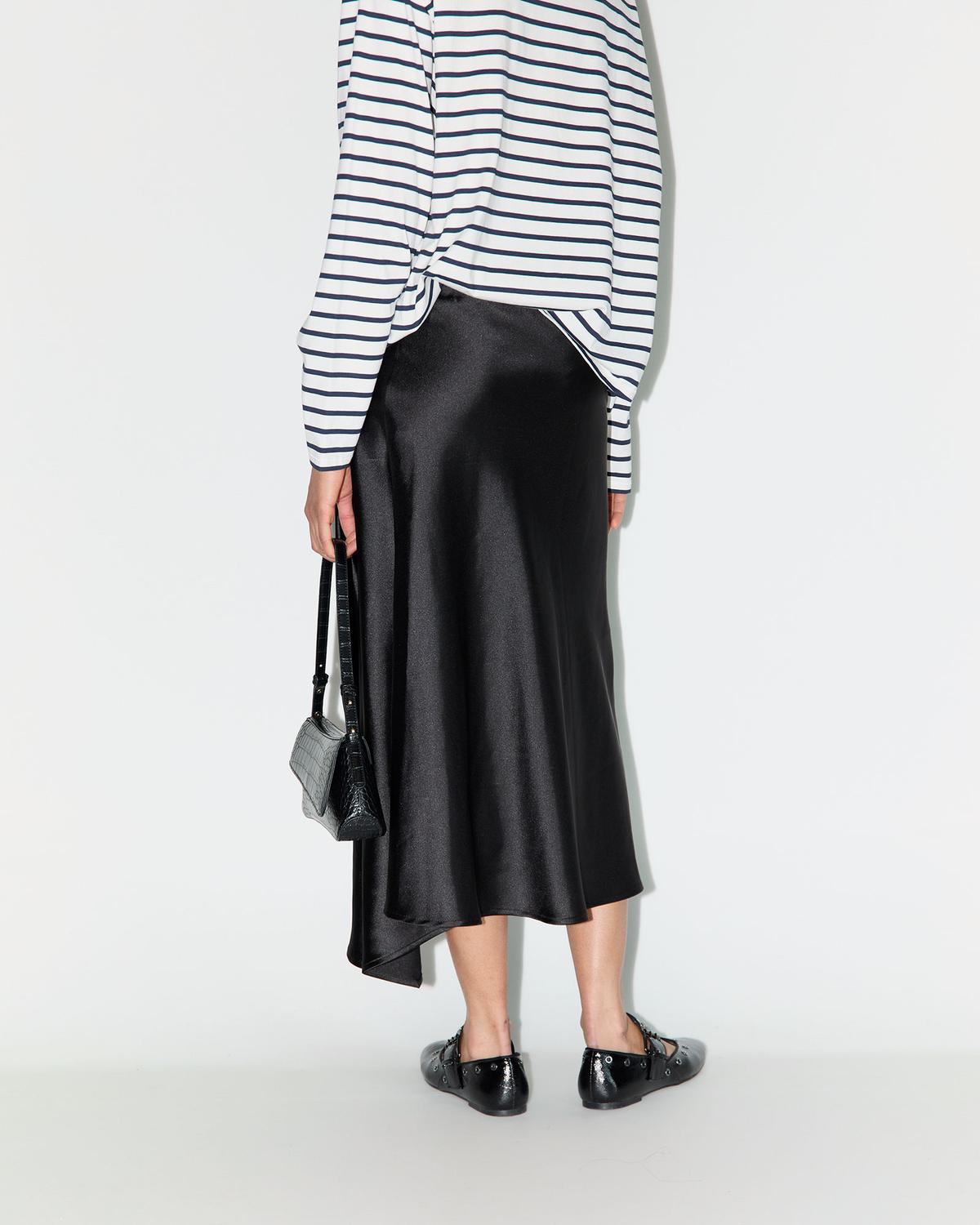 Pollera Basic Satin - Black