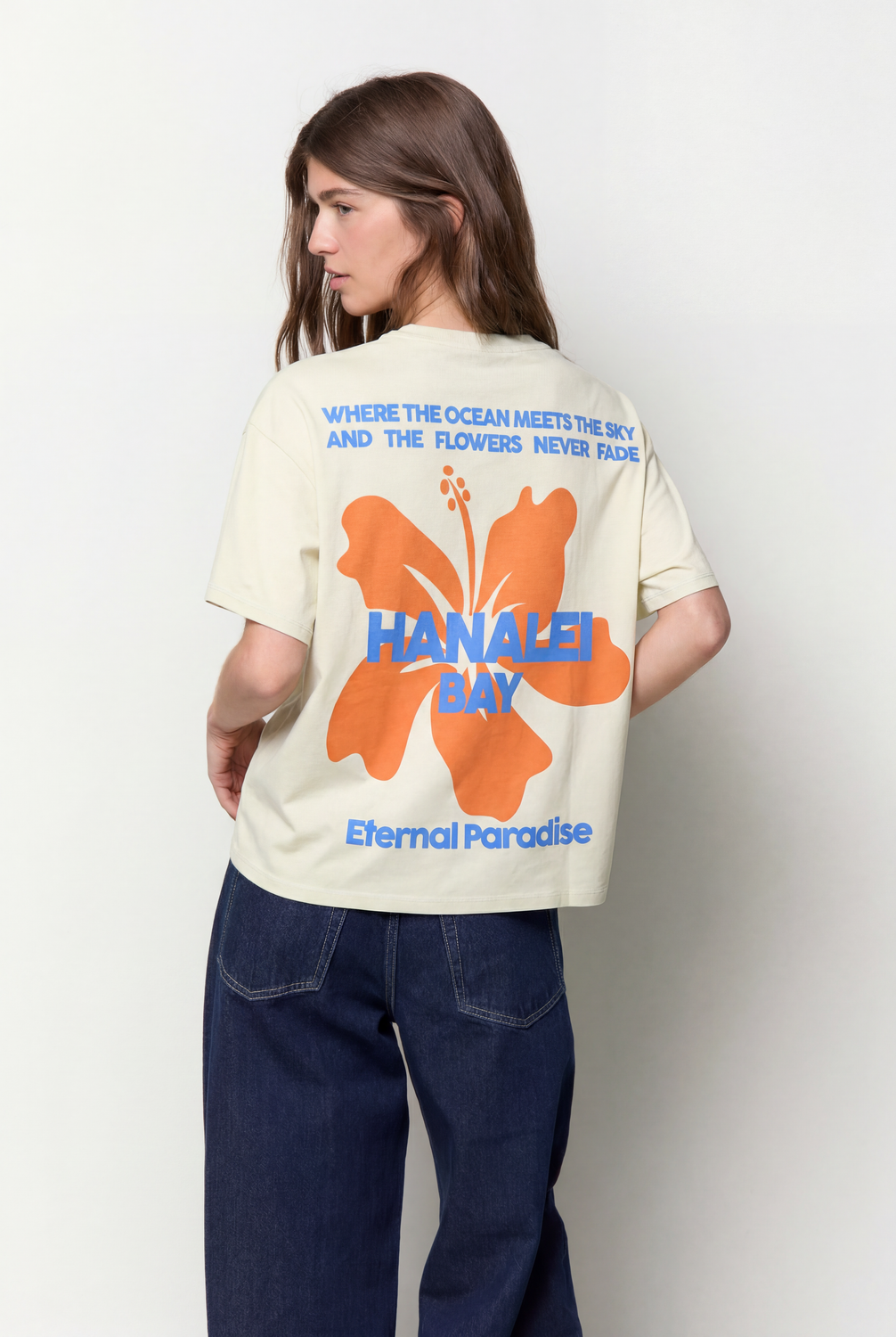 Remera Boxy Hawaii - Blazing Yellow