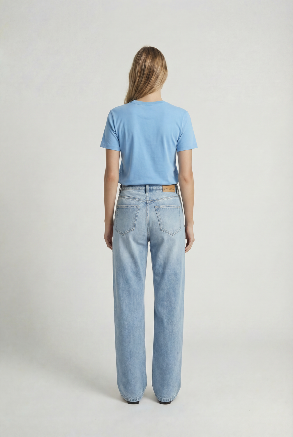 Remera Regular La - Light Blue