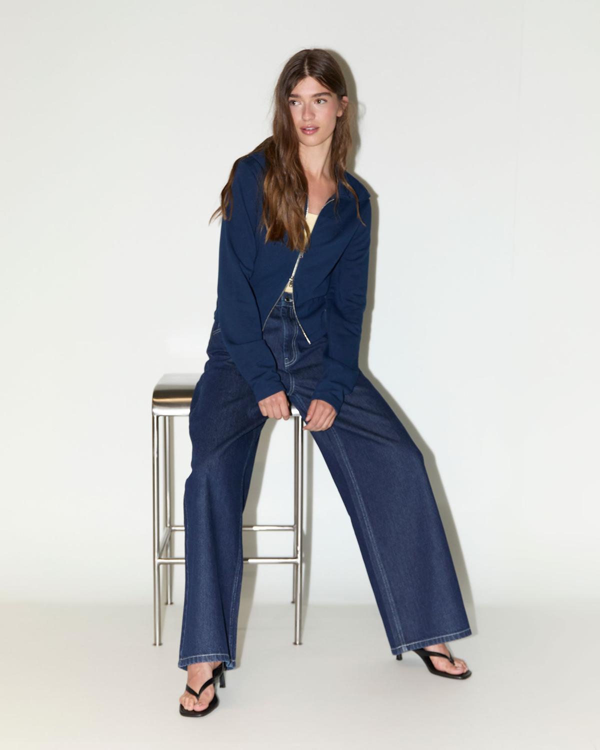 Buzo Slim Full Zipper - Pageant Blue