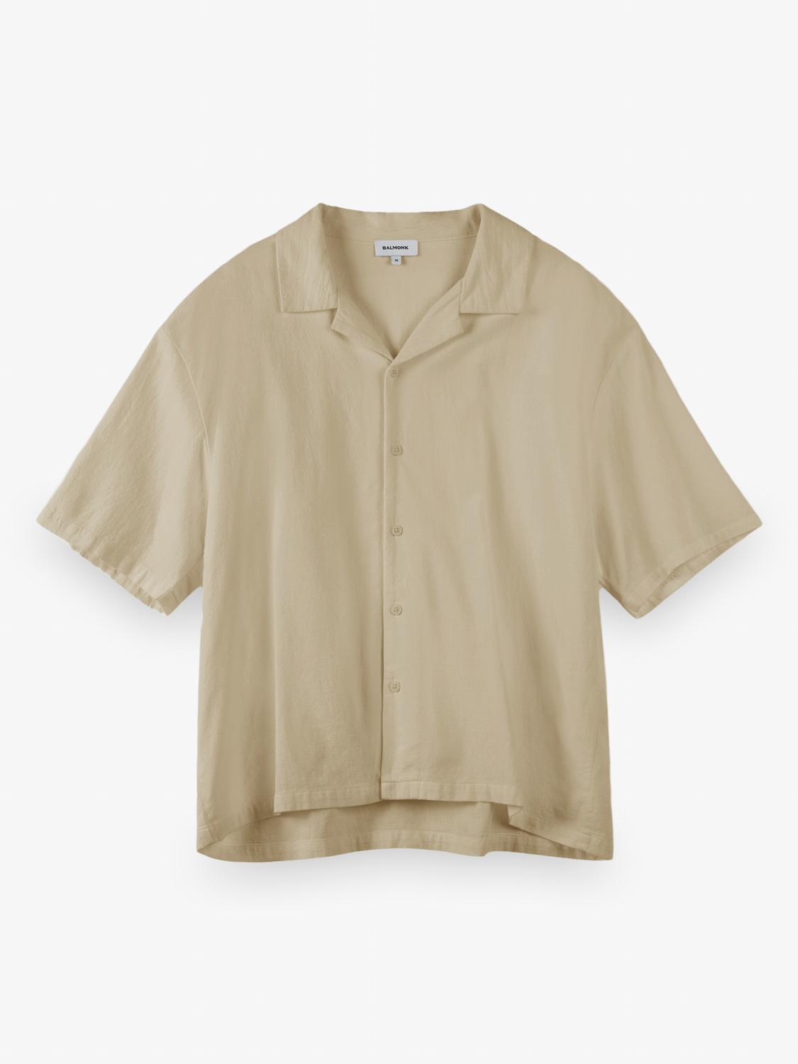 Camisa Relaxed Fit Fluid - Beige