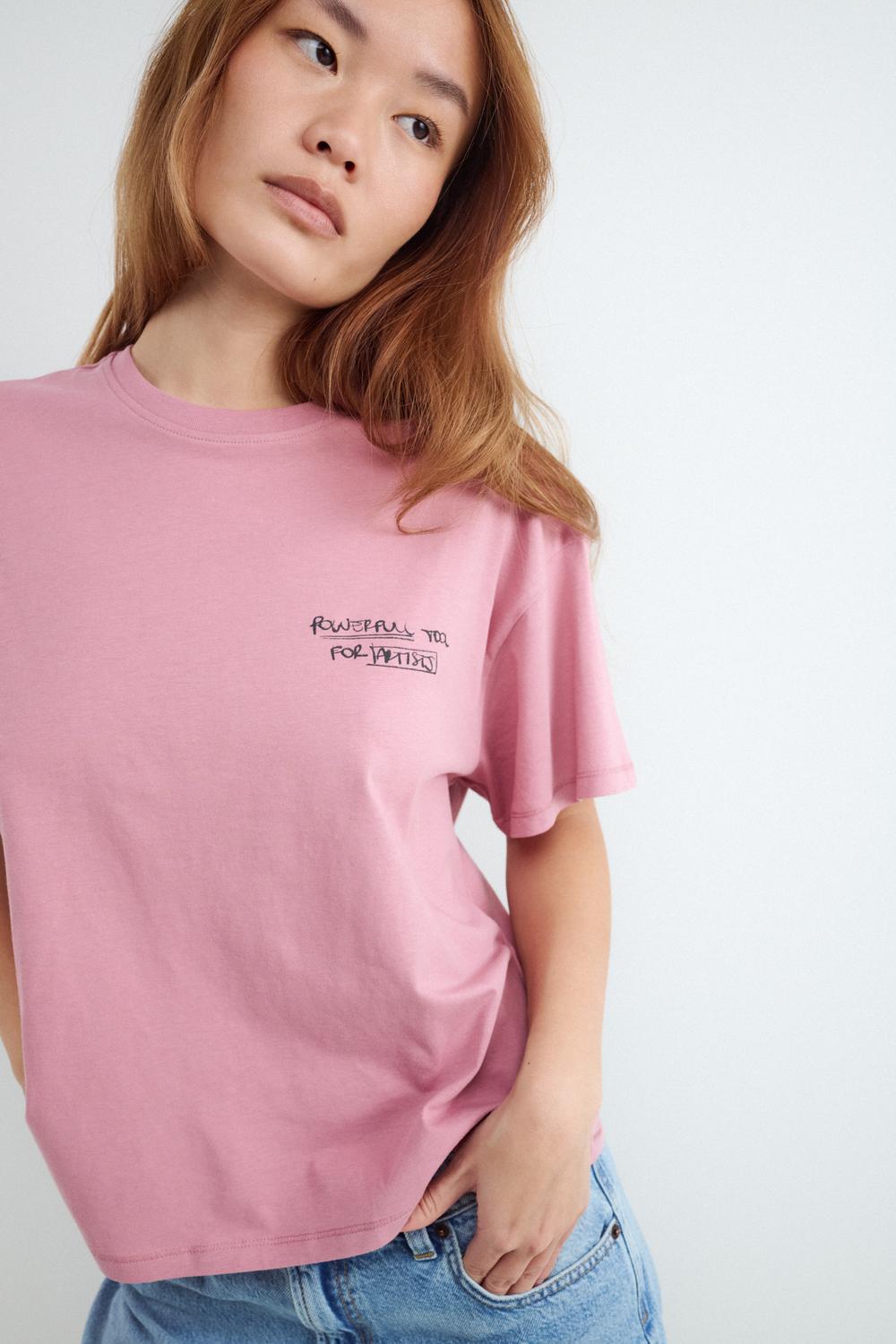 Remera Boxy Sketchy - Light Pink