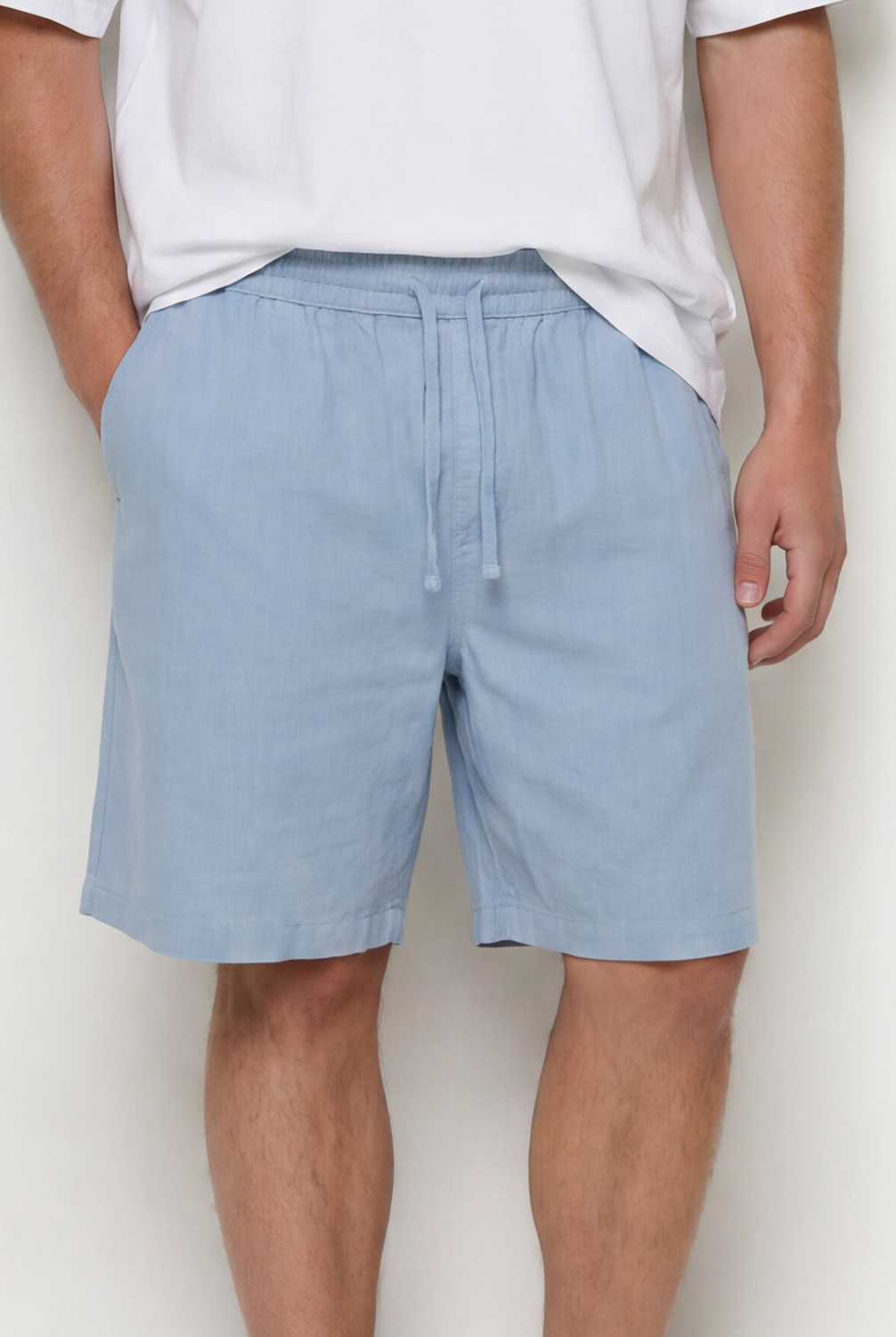 Bermuda JOGGER LIGHT COTTON - Light Blue