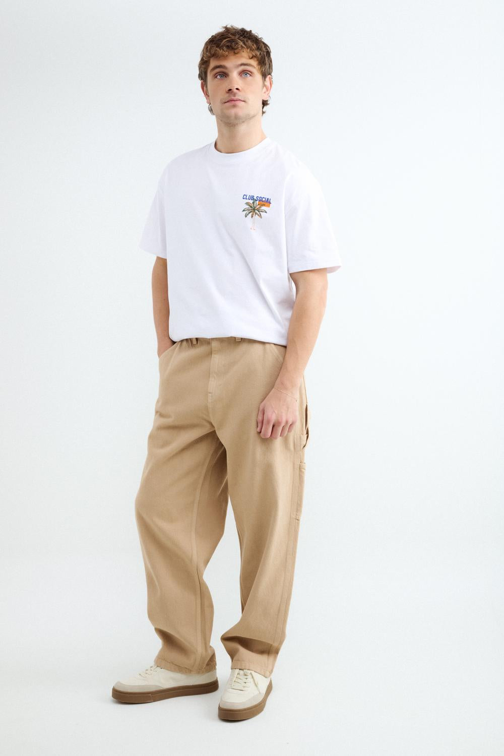 Pantalón RELAXED FIT CARPENTER PACO - Beige