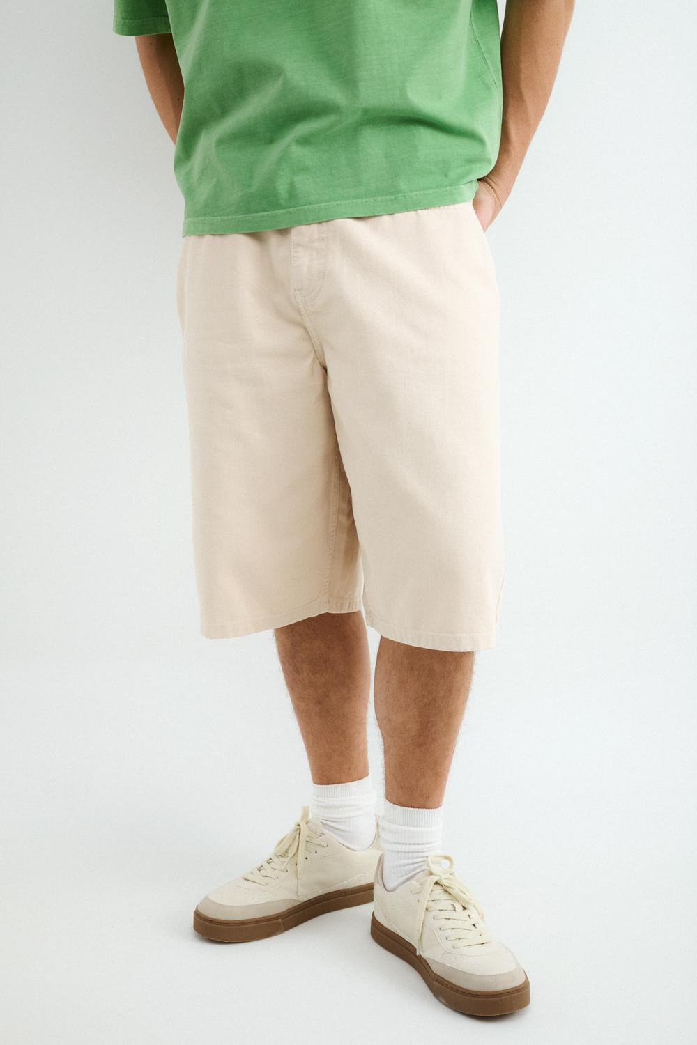 Bermuda de Jean SKATER FIT PABLO - Ecru