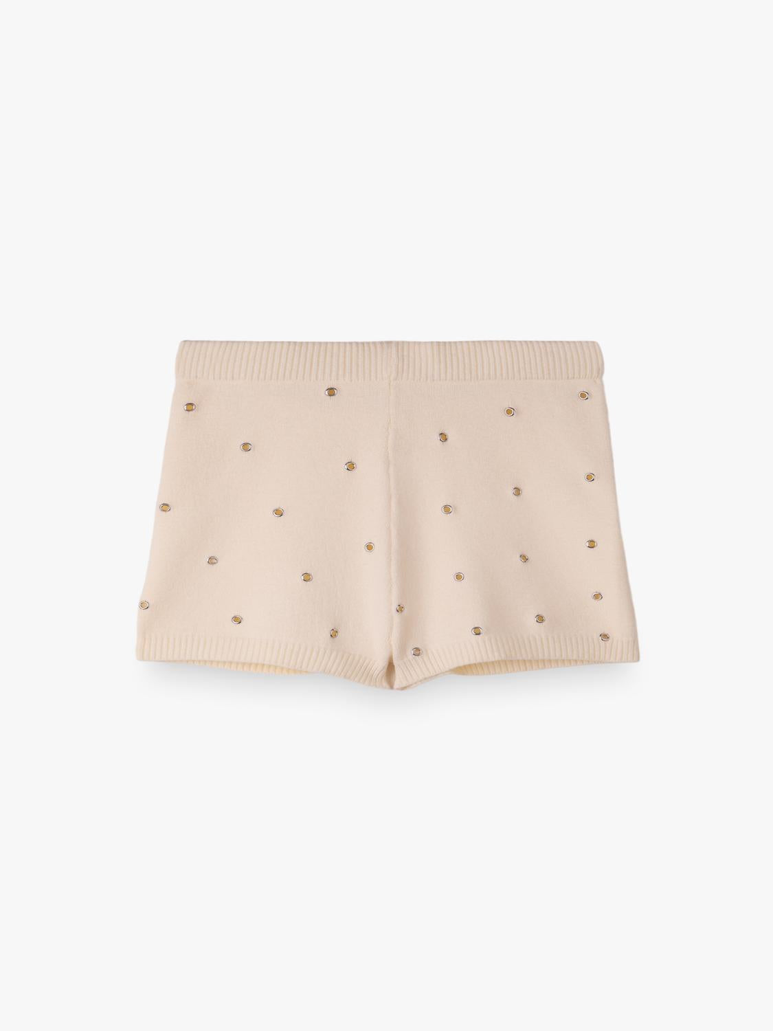 Short Slim Tachas - Ecru