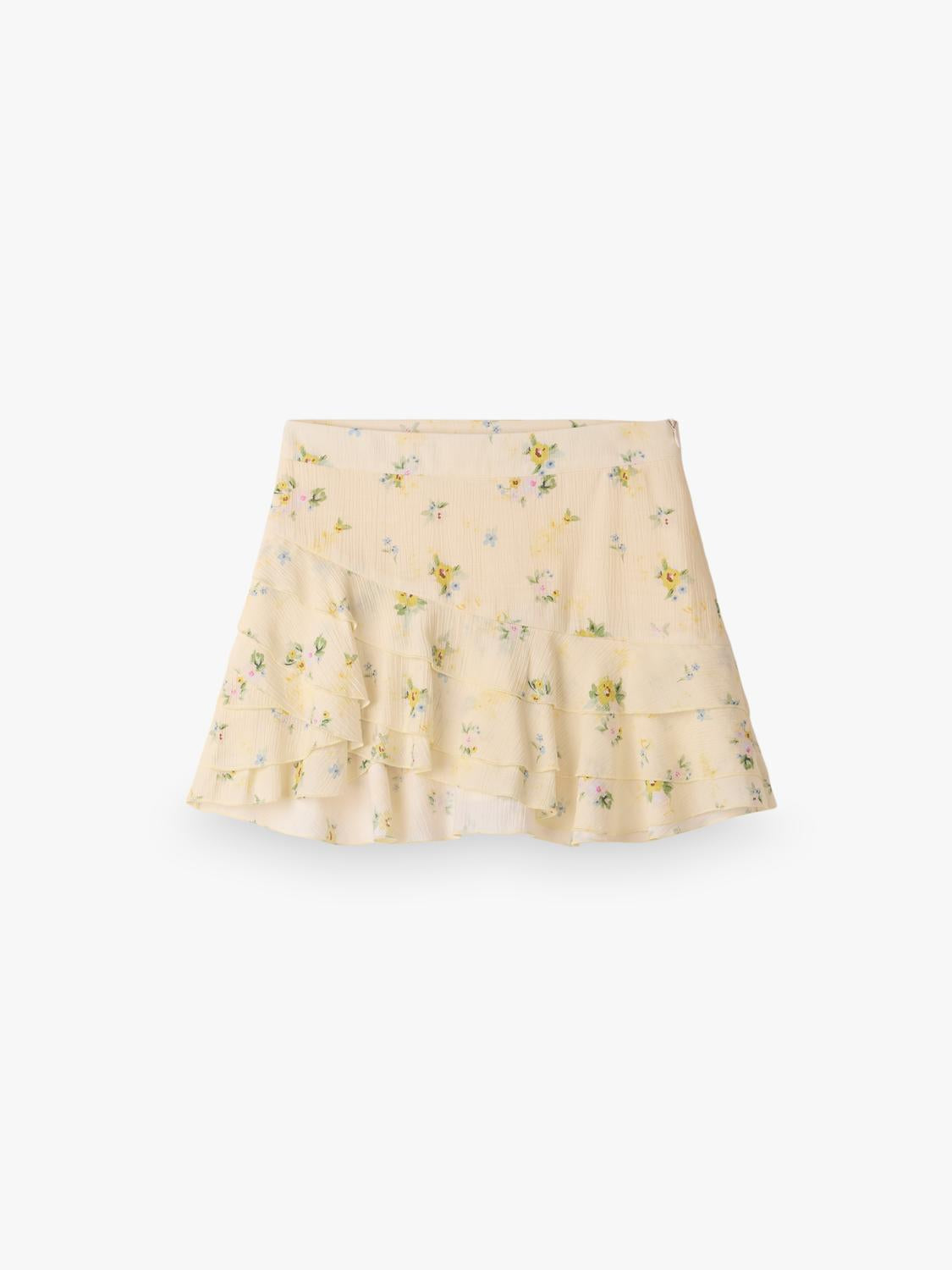 Pollera Mini Set Flowers - Blazing Yellow